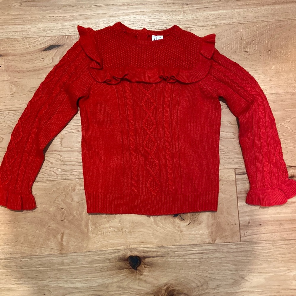 Janie and Jack Cherry Red Sweater